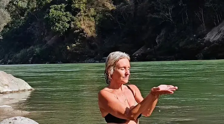 Temps de pratique au bord d’une rivière
